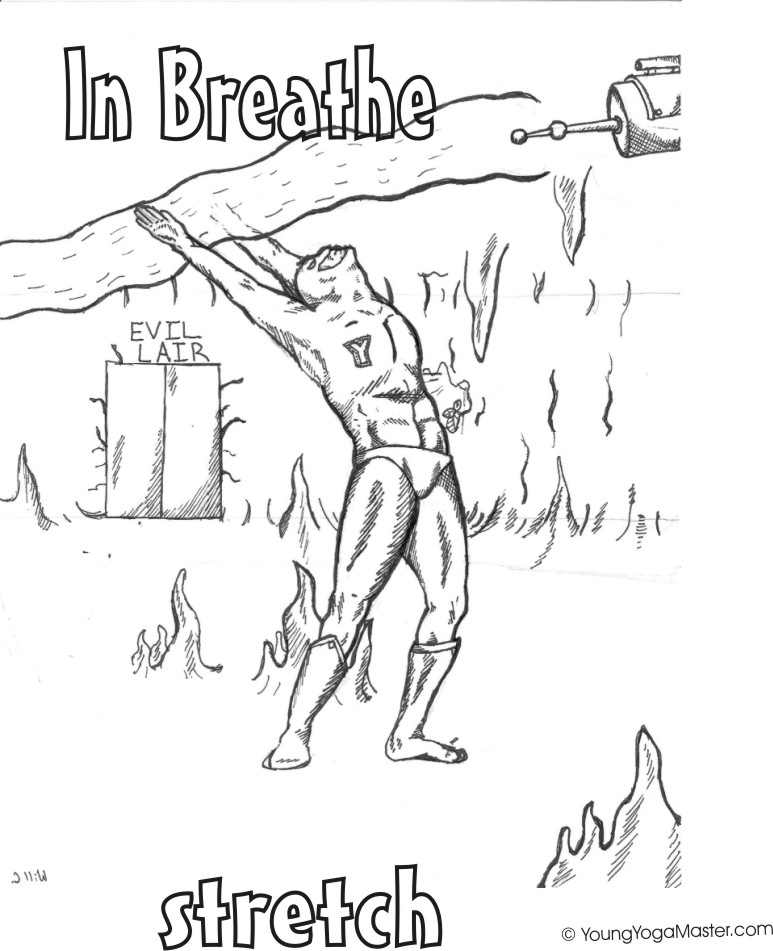Yoga Man Coloring Book