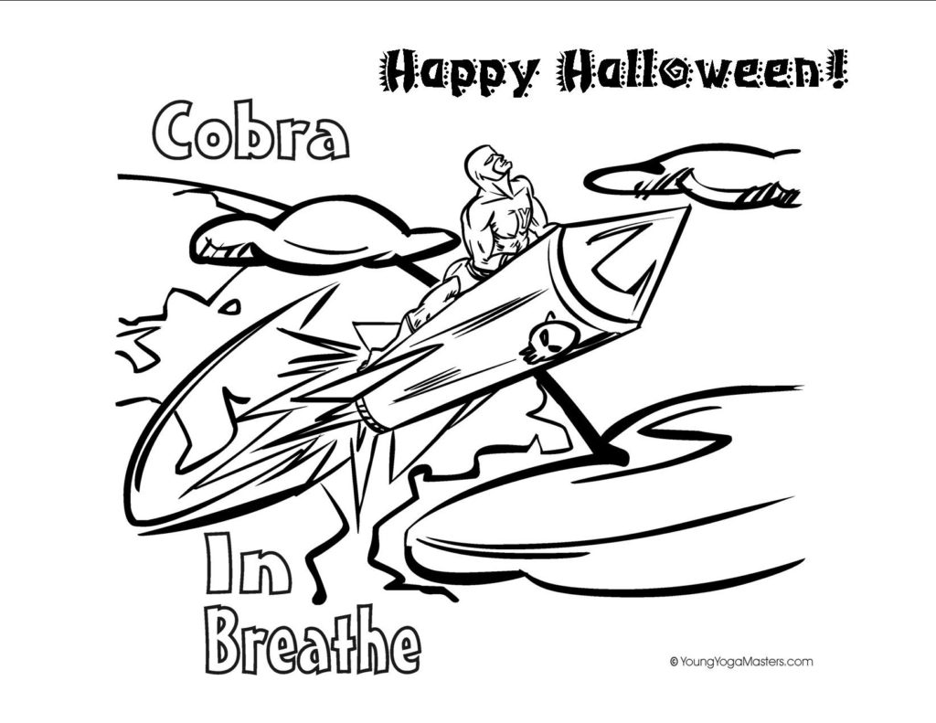 yoga coloring pages halloween free - photo #7