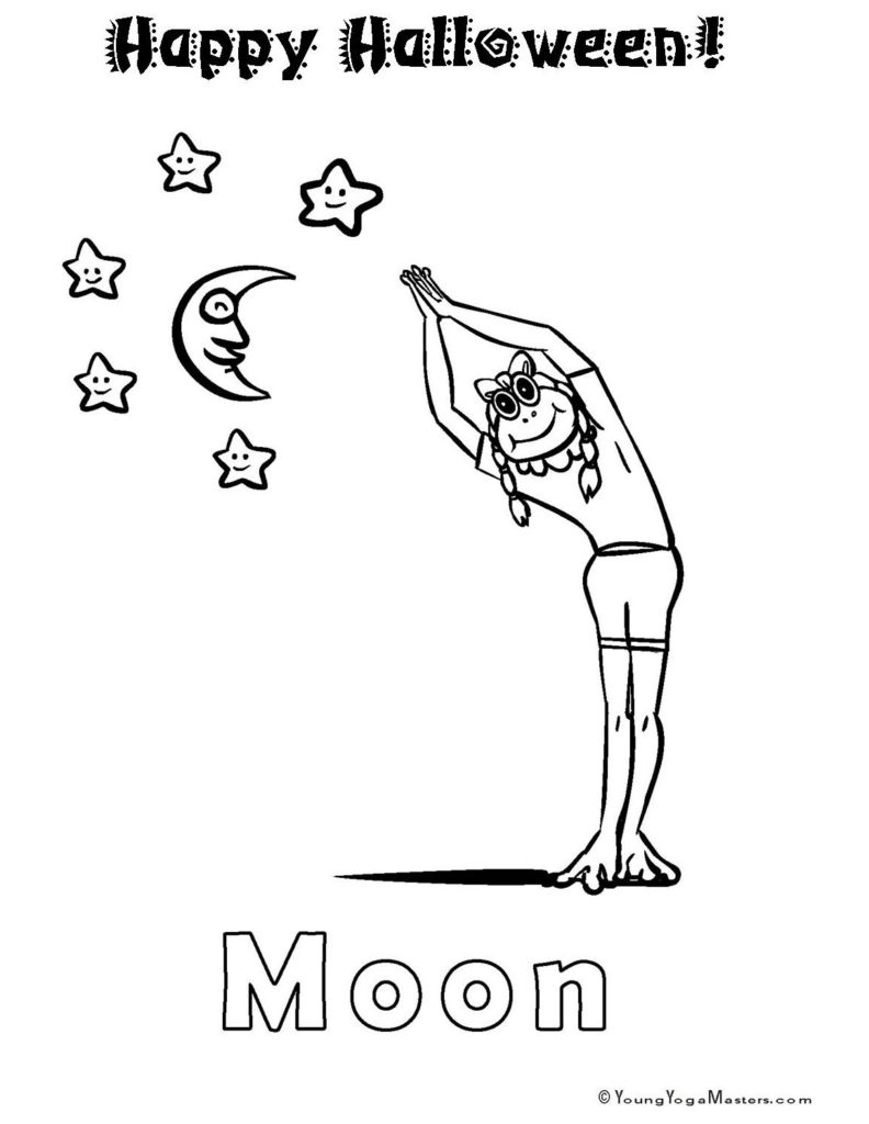 yoga for kids coloring pages - photo #24